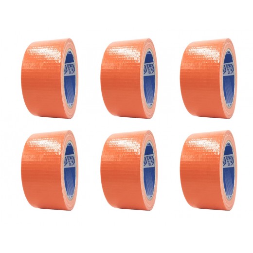 ACIT Duct Tape Orange 50 Mm X 25 Mt 6 Rolls Pack