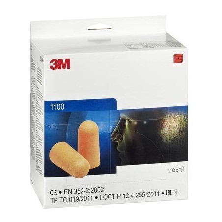 3M Inserti auricolari 37 dB, senza cordoncino - serie 1100