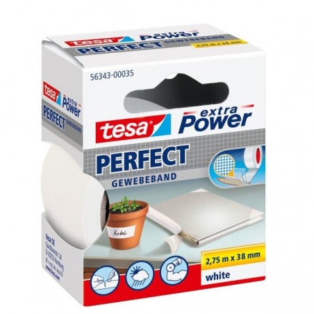 Tesa Extra Power 56343 Bianco - 2,75 mt x 38 mm