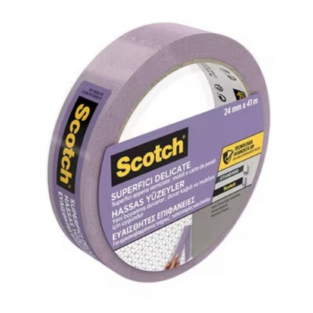 Scotch Nastro di mascheratura ad alte prestazioni per superfici delicate 2080 UK, 24mm x 41m