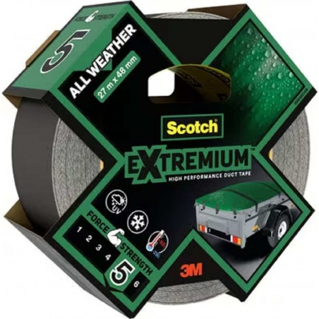 Scotch Extremium All Weather Nastro adesivo ad alte prestazioni, 27 m x 48 mm 6UN/BOX