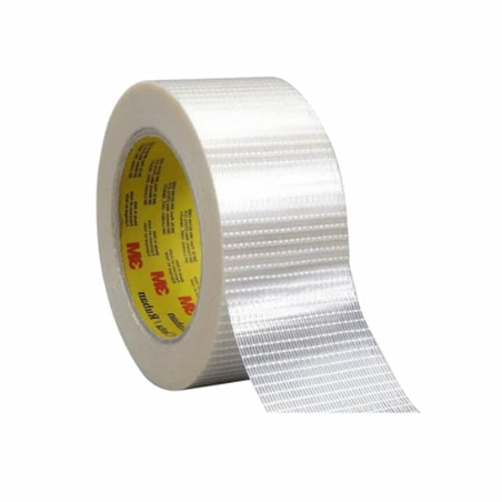 Nastro adesivo rinforzato 3M 8959 in polipropilene con fibre di vetro tramato 19 mm x 50 m