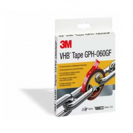 3M VHB Nastro GPH-GF (Blister) - Grigio - 3 mt x 19 mm