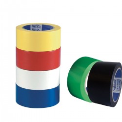 Nastro adesivo in PVC - righe gialle e nere 50x50