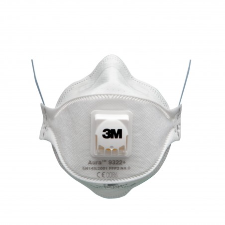 3M™ Aura™ Respiratore monouso  9322+ FFP2 NR D, con valvola