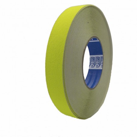 Antisdrucciolo giallo fluo calpestatile - 18,3 mt x 25 mm