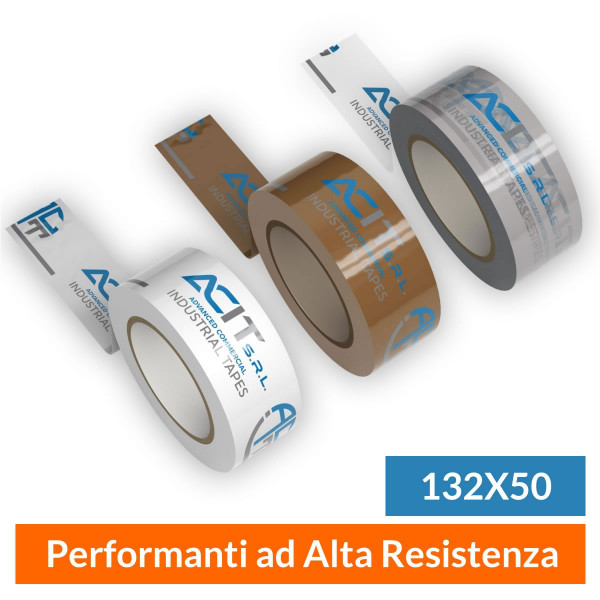 Nastro Adesivo Personalizzato Polipropilene Performante Mis. 132x50