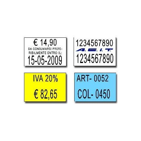 Etichette 23x16 - Bianche-Rettangolare- Adesivo Removibile